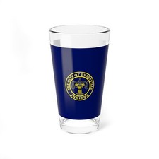 Flag of Evansville, Indiana - Pint Glass 16oz