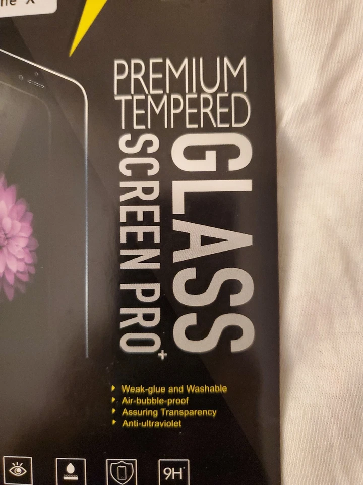 Tempered Glass Screen Protector for iPHONE 10 Screen Pro | PREMIUM 9H - Image 2 of 4