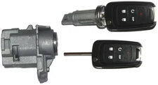 For GM Ignition/Door Lock Cylinder Switch Set W/2 Flip Remote Keys 5912545 5B.