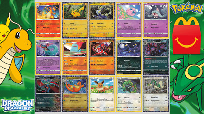 Pokémon McDonalds 2025 UK Drachenentdeckung Karten Einzel- & Aktivitätsblatt aussuchen