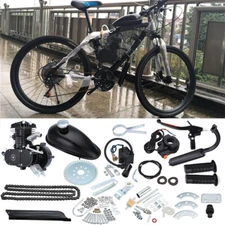 Full Set 80cc Bike Bicycle Motorized 2 Stroke Petrol Gas Motor Engine Kit