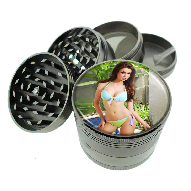 Polish Pin Up Girls D12 Titanium Grinder 4 Piece Magnetic Hand Mueller 