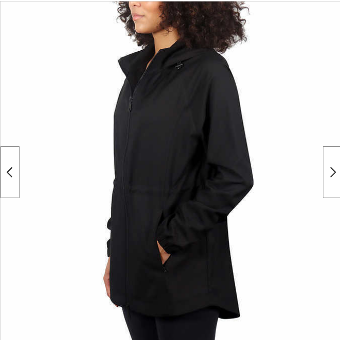 KIRKLAND WOMEN'S WATER REPELLENT HOODED ANORAK JACKET (BLACK 2X) NWT eBay