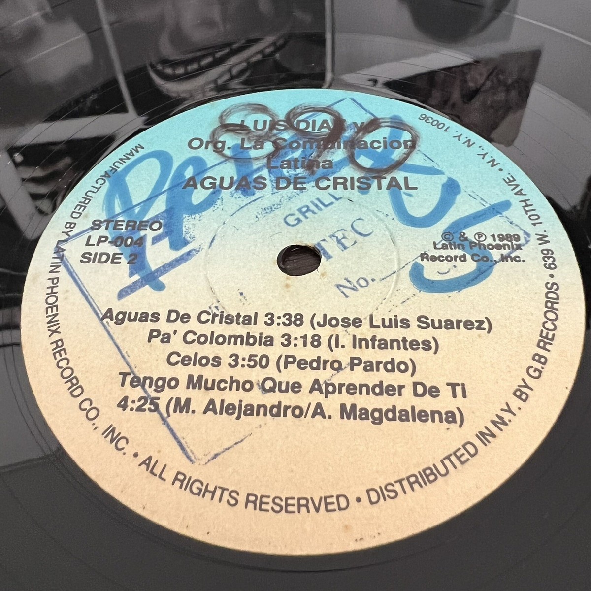 Luis Díaz&La Combinacion Latina-Aguas De Cristal vg+ killer salsa
