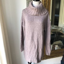 Joie cashmere wool blend purple knit dress size medium