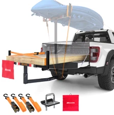 Mockins Heavy-Duty, 2 in 1 Design Pick Up Truck Bed Extender - 750 lbs Capacity