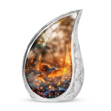 Phoenix Teardrop Urns For Human Ashes - Urn For Ashes Adult Male - Miniature Urn