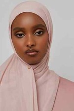 Veiled Bamboo Woven Hijab - Sepia Rose