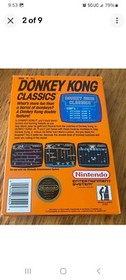 sigillo circolare Donkey Kong Classics completo di scatola nintendo nes gioco originale