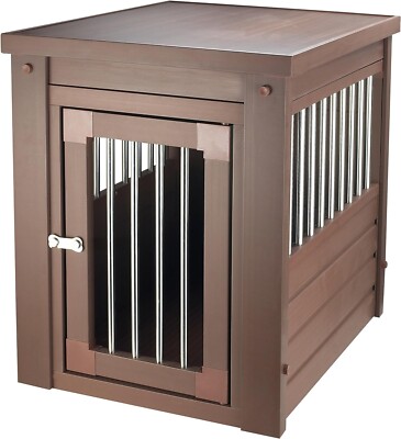 New Age Pet ecoFLEX Pet Crate/End Table, Medium, Russet