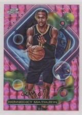 2023-24 Topps Cosmic Chrome Pink Galaxy Refractor Bennedict Mathurin #132 g1d