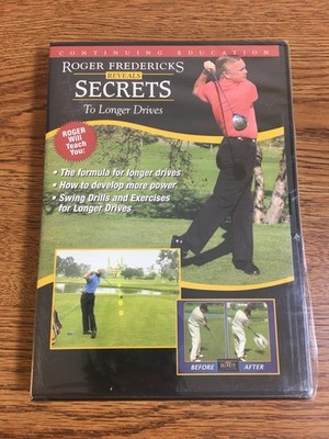 Roger Fredericks Reveals Secrets to Longer Drives DVD Brand New Factory Sealed