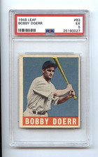 1948 Leaf Bobby Doerr Boston Red Sox #83 ⭐️💥🎯 PSA Graded 5