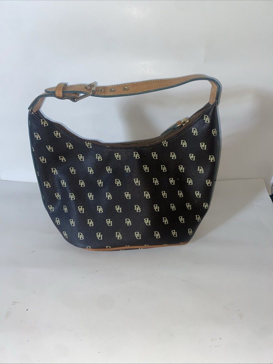 Dooney and Bourke Handbag Monogram logo, small handbag bucket purse shoulder View 2