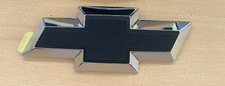 Chrome Black Textured Rear Bowtie Emblem Fits Chevy Tahoe Suburban 2007-2014