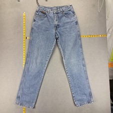 Vintage Wrangler Jeans Mens Blue Regular Straight Made in USA Fits 27x31