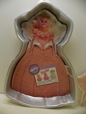Wilton Aluminum Barbie Cake Pan 2'' deep 15'' x 10''