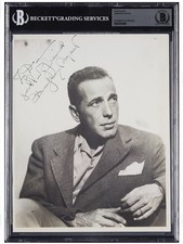 Casablanca Humphrey Bogart Signed Autographed 8x10 Vintage 1940’s Photo Beckett
