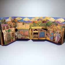 Thomas Nelson Pop-Up Bethlehem Biblical Advent Calendar Karen Pritchett Art 1993