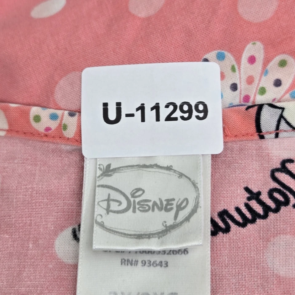 Blusa Médica Disney Mujer 2X/2XG Rosa Gráfico Minnie Mouse AOP Foto 2 de 4