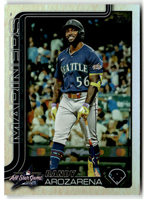2025 Topps Series Two MLB No. ASG-5 Randy Arozarena Rainbow Holofoil All-Star
