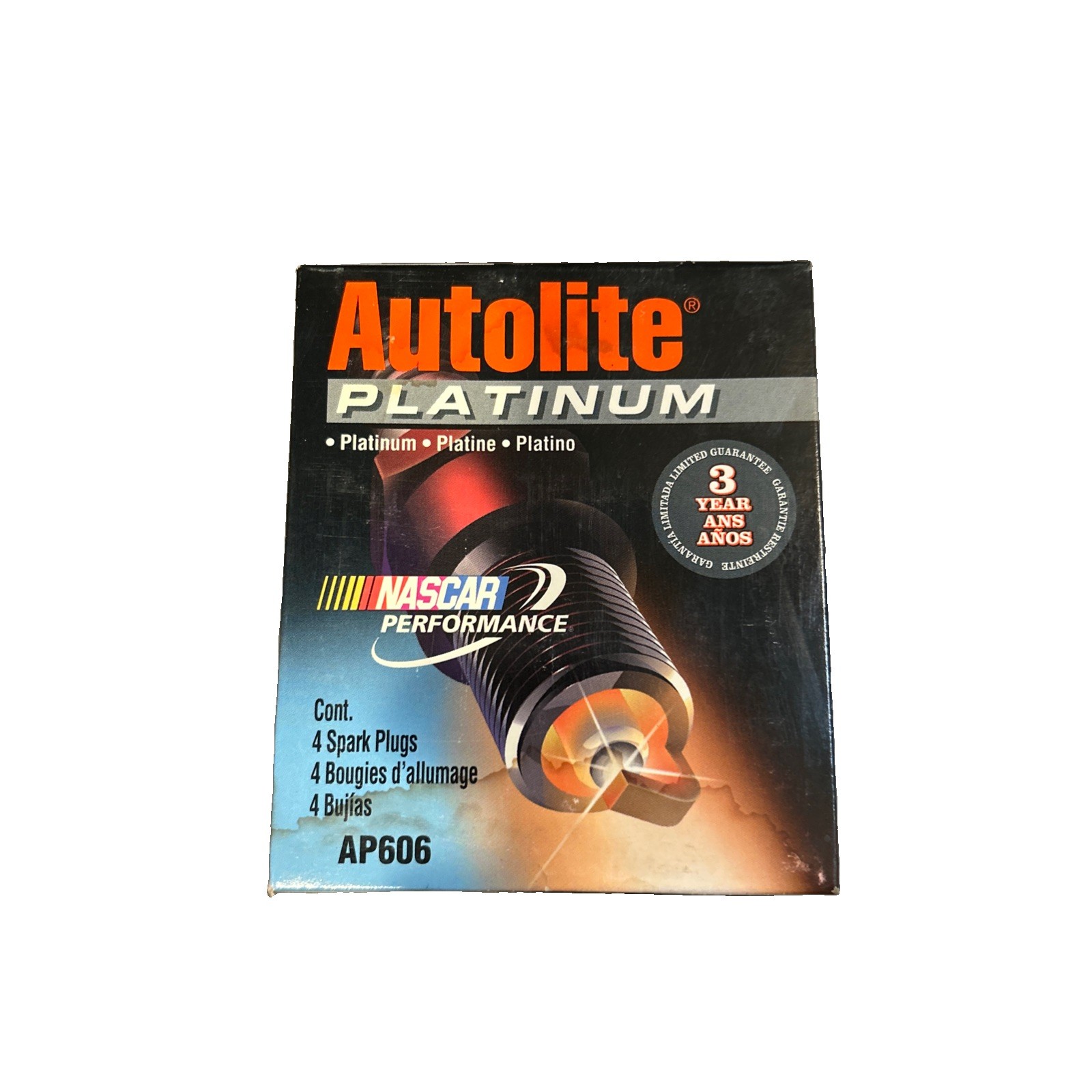 4 AUTOLITE AP606 Spark Plugs 