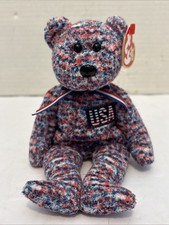 New w/Tags Ty Beanie Baby USA the Patriotic American Bear