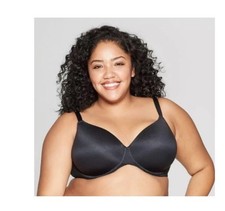 Women  s Auden Full Coverage Lightly Lined T Shirt Bra Black 46C NEW 