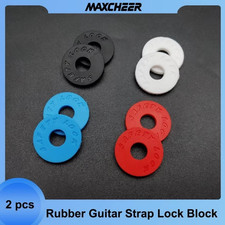 Guitar Strap Lock Washer Non-Slip Quality Rubber Safety Buckle Washer 2pcs