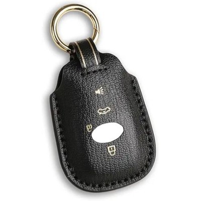 Premium Leather Key Fob Cover Case for 2015-2025 2026, Black