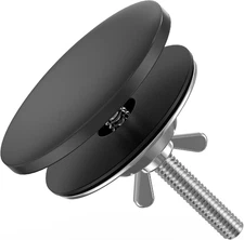 Sink Hole Cover Black, Stainless Steel Metal 2" Kitchen Faucet Hole Cover Tap Ho