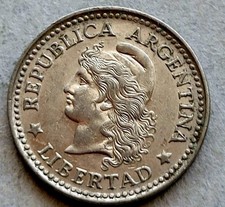 ARGENTINA 🇦🇷 TEN (10) CENTAVOS COIN 1957