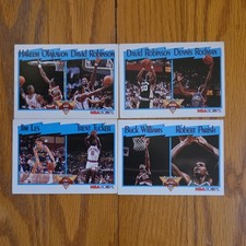 NBA Hoops Basketball Card Lot 1991 League Leaders Olajuwon Robinson Rodman