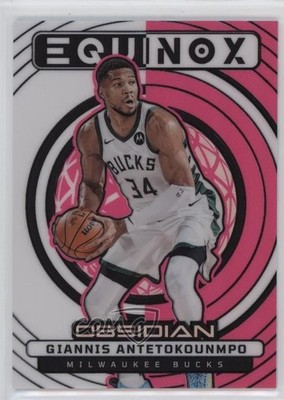 2024-25 Obsidian Equinox Electric Etch Pink Flood 2/49 Giannis Antetokounmpo 7y2