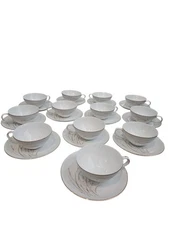 Saji Golden Wheat Made In Japan Fine China Vintage Set Of 12 Teacup And...