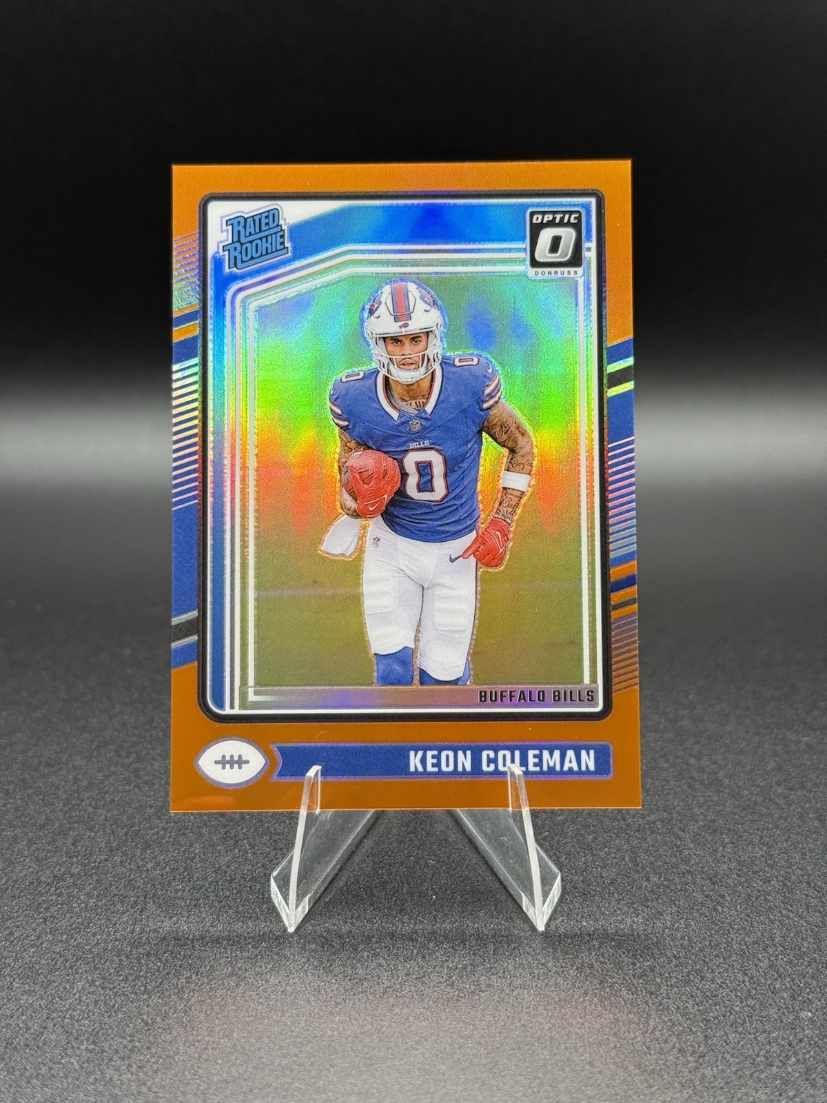 2024 Panini Optic - Rated Rookie Keon Coleman #263 Orange Prizm /249 ✅ Bills