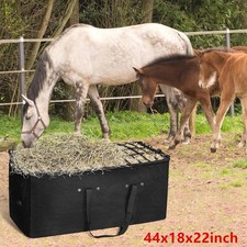 Hay Bale Storage Bag Large Hay Bags for Horses Goats Hay Feeder 44 * 22 * 18in