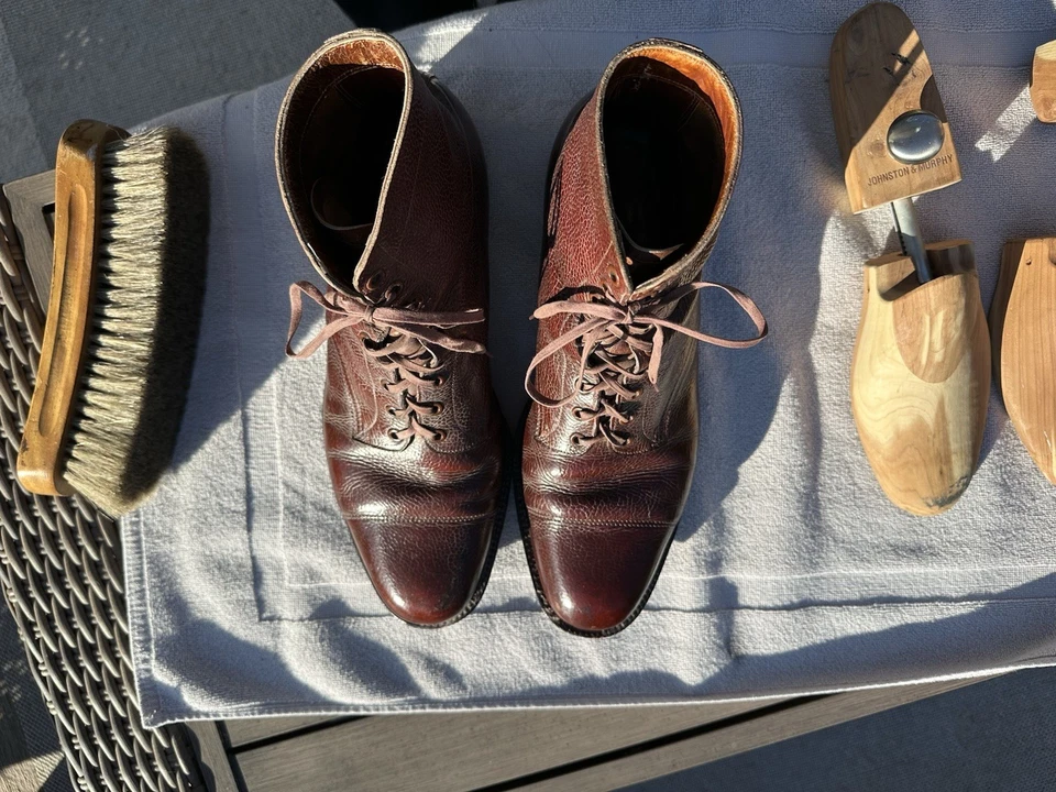 男式二战军官靴,俄罗斯苏格兰苏格兰谷物,猪皮? 分解。 — 第 4/4 张图片