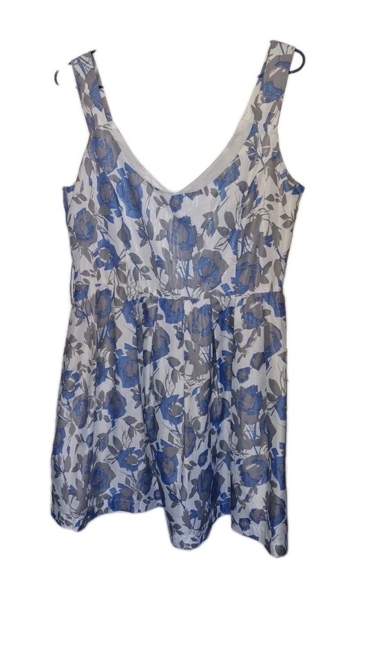 Spicey Sugar Blue ,White Mini Sundress/Baby Doll Dress S12Aus/12 Uk/ 38 Eur