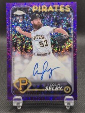 Colin Selby 2024 Topps Chrome #RA-CS Rookie Auto Purple Speckle Refractor /299