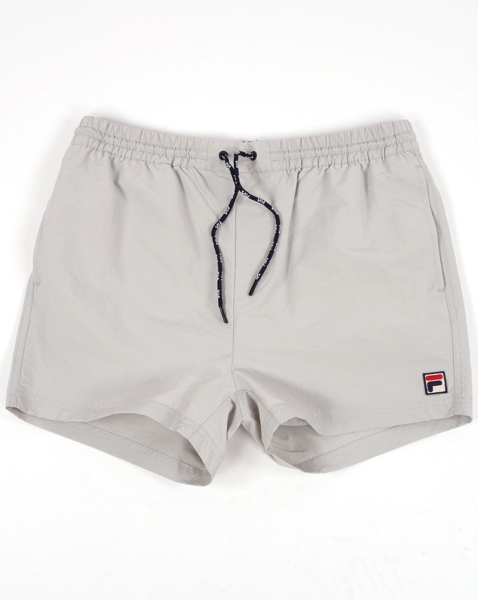 Fila Vintage Swim Shorts Grey UK