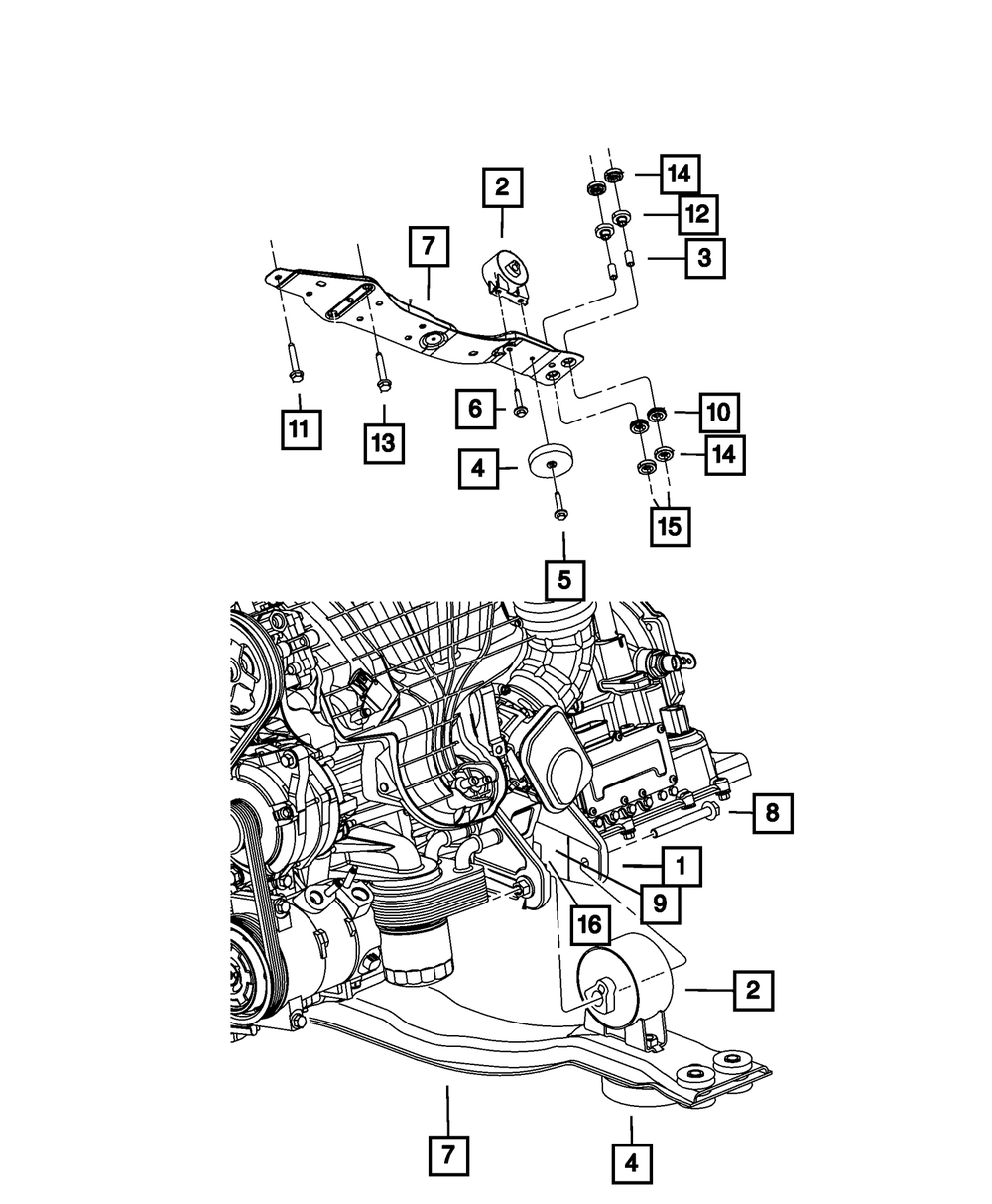 Genuine Mopar Isolator Front 5171083AD