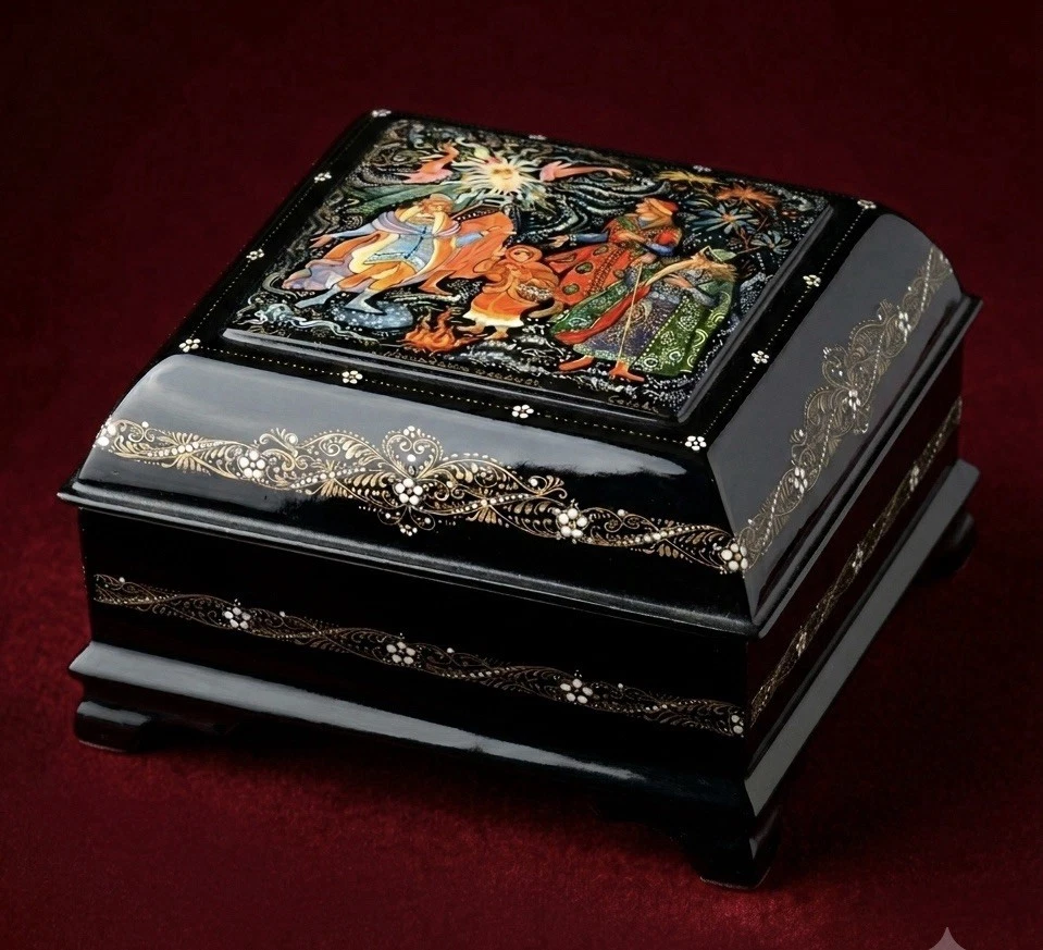 Russian Lacquer Box Palekh for sale | eBay