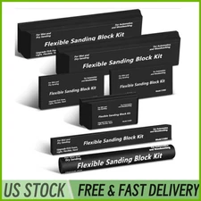 7 Pcs Sanding Block Kit Flexible  Foam Wet or Dry Various Sizes Reusable EVA