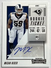 2018 Panini Contenders Micah Kiser Rookie Ticket Auto #228 Las Angeles Rams