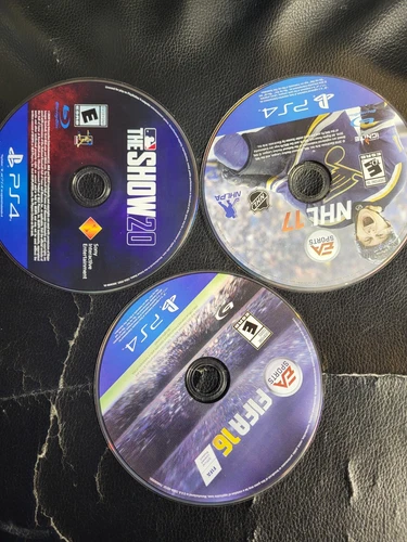 LOT OF 3: FIFA 16+MLB THE SHOW 20 + NHL 17 PlayStation 4/ PS4/ GAME ONLY
