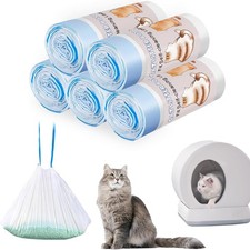 100 Count Self-Cleaning Cat Litter Box 1 Pack of 100 , opaque white