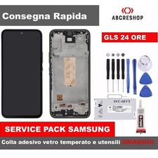 DISPLAY ORIGINALE SAMSUNG GALAXY A54 2023 SM-A546 FRAME VERDE NERO BIANCO VIOLA