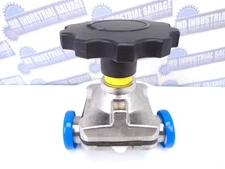 TOPLINE TOP-FLO - BIOPRO - 1-1/2-316L-26070 - 1-1/2 SS DIAPHRAGM VALVE - (NEW)