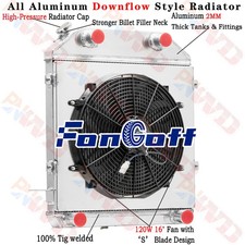 4040 4 Row Radiator Shroud Fan For 1939-1941 Ford Deluxemercury Series Flathead